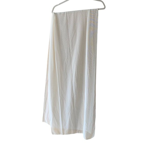 Tadashi Vintage Women Scarf One Size White Mesh Knit Casual - Picture 1 of 7